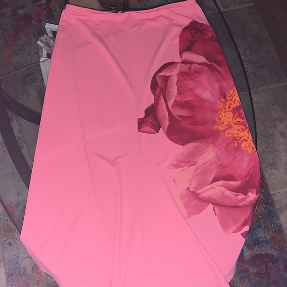 Express Tropical Flower Off Shoulder Shelf Bra Tank & Long Skirt*M - Picture 6 of 11